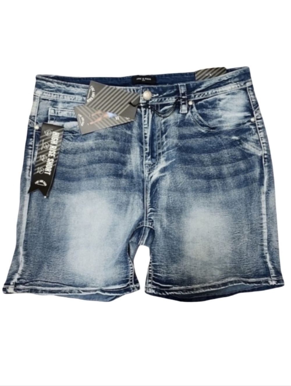 NWT Fire & Rain Embellished Blue Denim Shorts Women's Plus 22‎